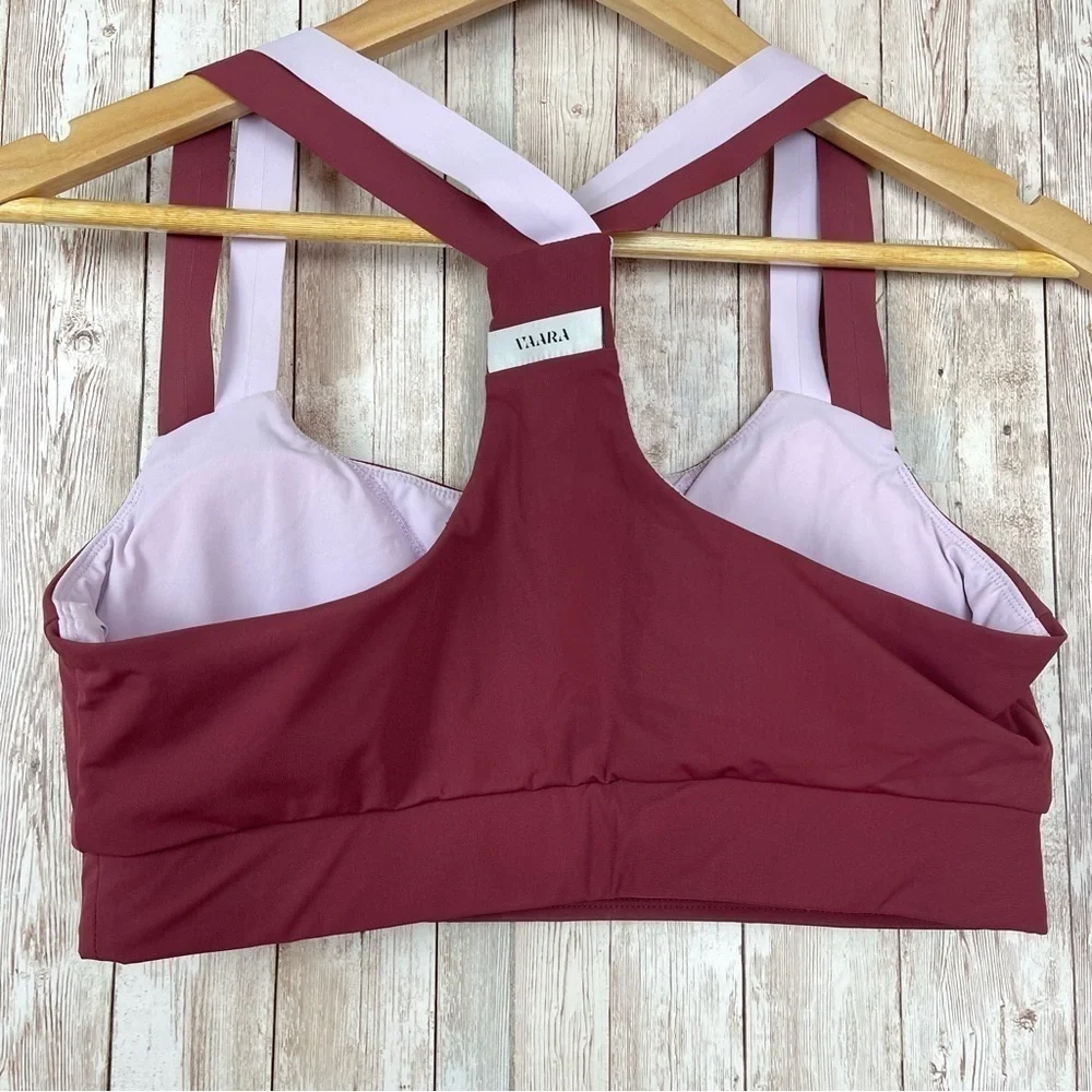Vaara Wine Two Tone Sports Bra Size‎ Medium Women